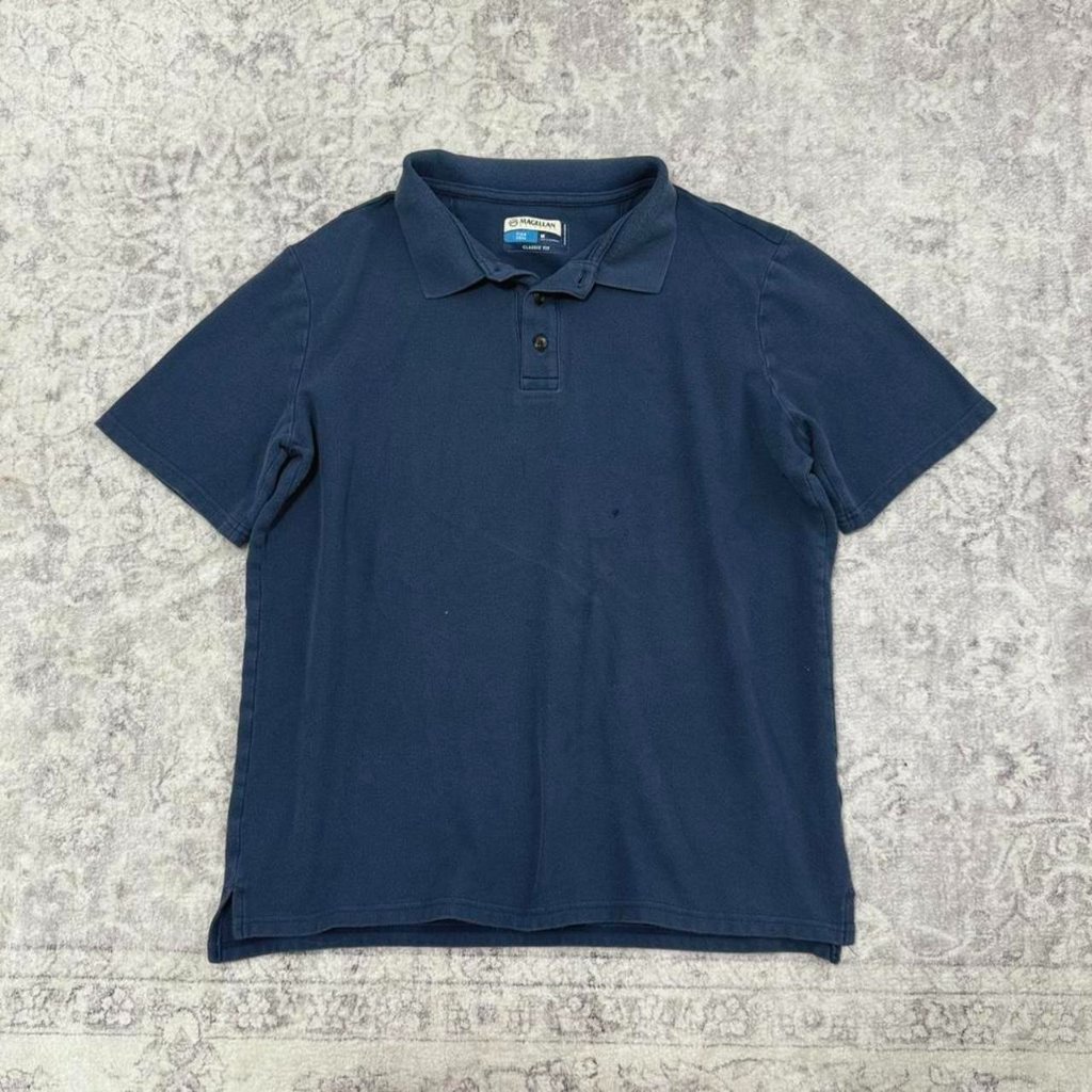Navy Blue Magellan Polo Shirt Classic Fit